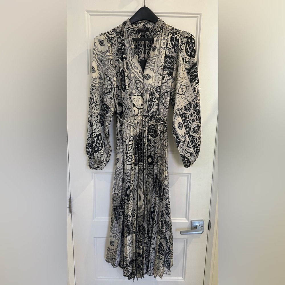 Haver London Pleated Midi Dress | Size XS